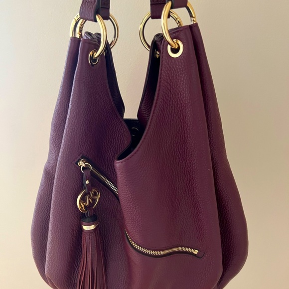 MICHAEL Michael Kors Handbags - Michael Kors Burgundy Leather Shoulder Bag